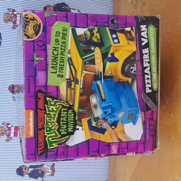 Teenage Mutant Ninja Turtles Mutant Mayem Pizzafire Van Empty Box - Picture 4 of 9